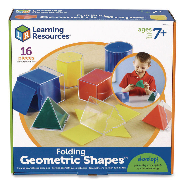 Folding Geometric Shapes, Grades 2 to 6, 16 Pieces