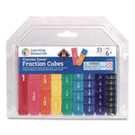 Fraction Tower Fraction Cubes, Grades 1 to 4, 51 Pieces
