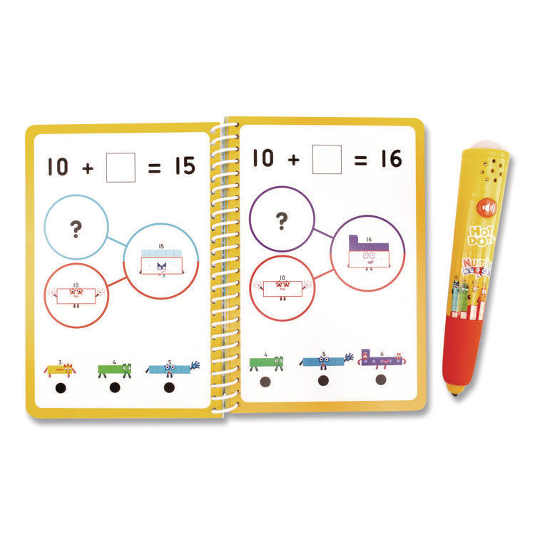 Hot Dots Numberblocks Activity Book with Interactive Pen, Number Recognition 11 to 20, 60 Activities, Grades K to 1, 60 Pages
