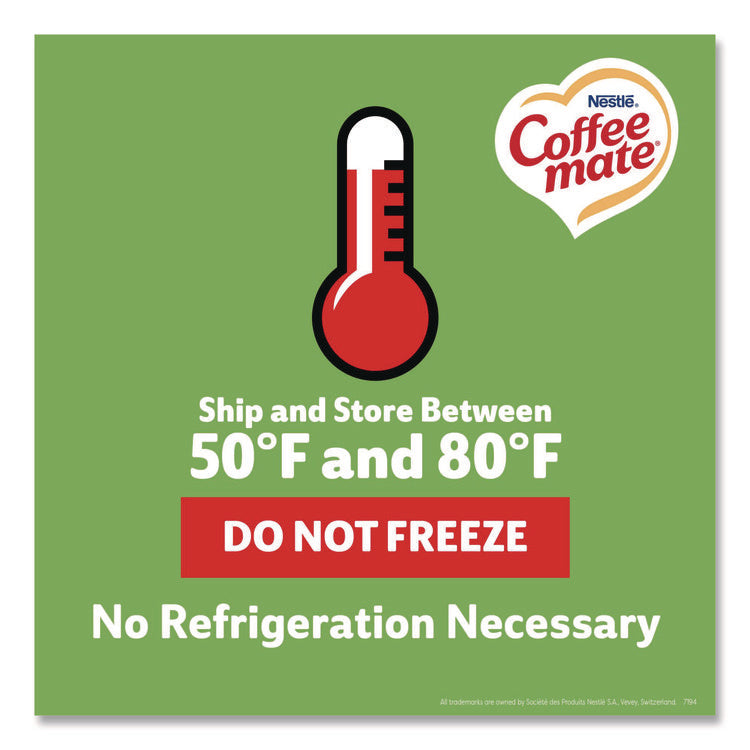 Liquid Coffee Creamer, Irish Cream, 0.38 oz Mini Cups, 50/Box, 4 Boxes/Carton