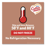Liquid Coffee Creamer, Cafe Mocha, 0.38 oz Mini Cups, 50/Box, 4 Boxes/Carton