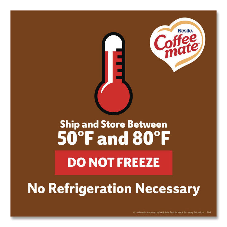 Liquid Coffee Creamer, Snickers, 0.38 oz Mini Cups, 50/Box