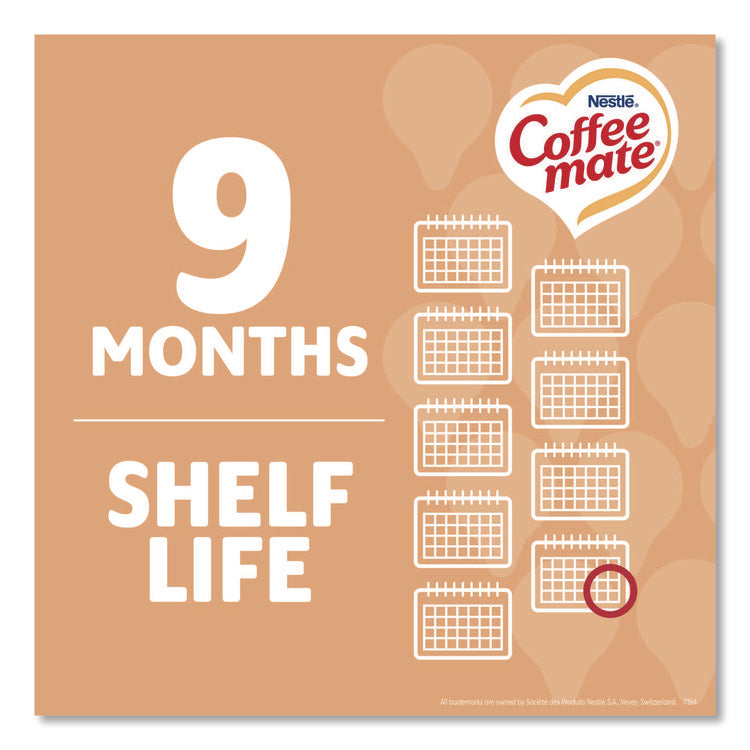 Liquid Coffee Creamer, Vanilla Caramel, 0.38 Oz Mini Cups, 50/box