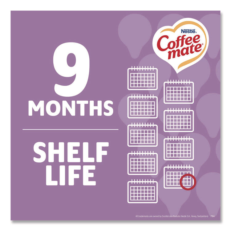 Liquid Coffee Creamer, Italian Sweet Cream, 0.38 oz Mini Cups, 50/Box, 4 Boxes/Carton