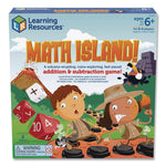 Math Island Addition and Subtraction Game, 2 to 4 Players, Grades 1 to 4, 8 Pieces