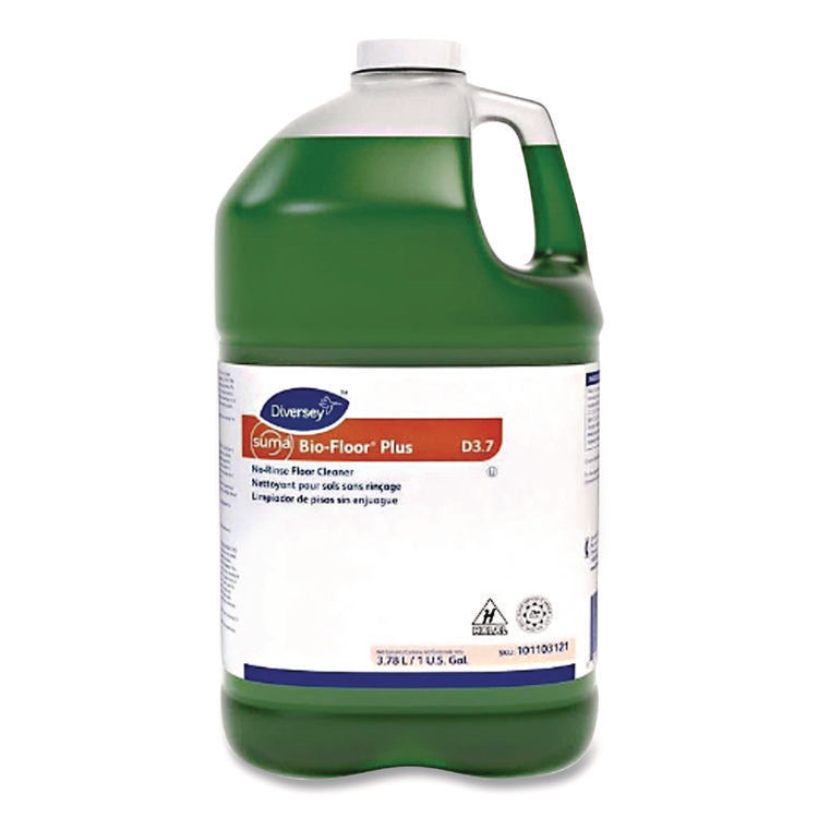 Suma Bio-Floor Cleaner, Unscented, Liquid, 1 Gal, 4/carton