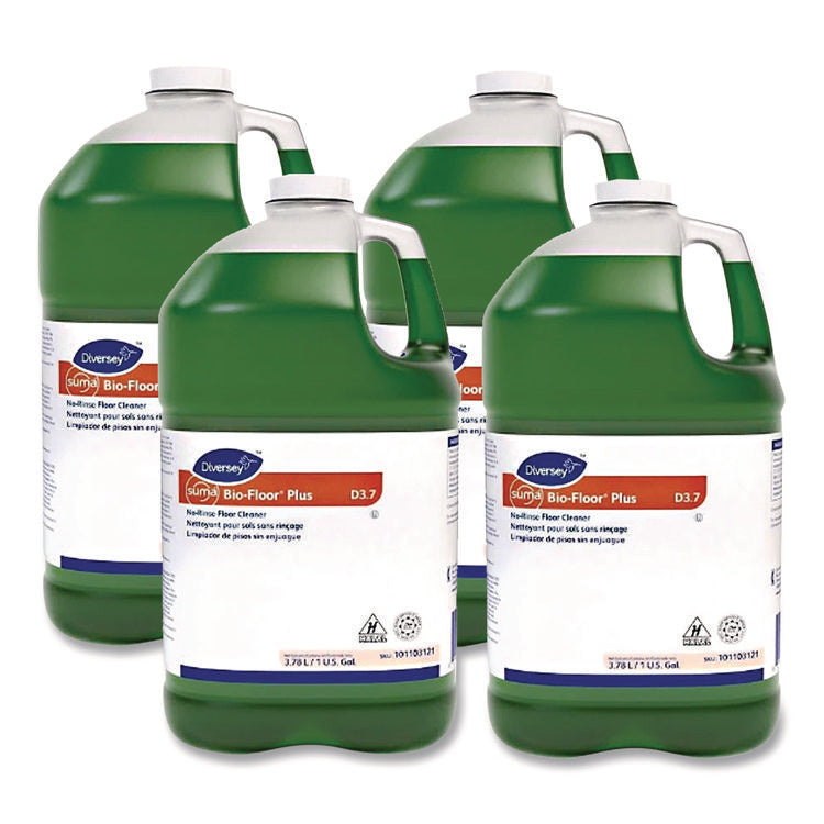 Suma Bio-Floor Cleaner, Unscented, Liquid, 1 Gal, 4/carton