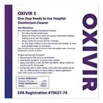 Oxivir 1 Wipes, 1-Ply, 7 x 8, 60/Canister, 12 Canisters/Carton