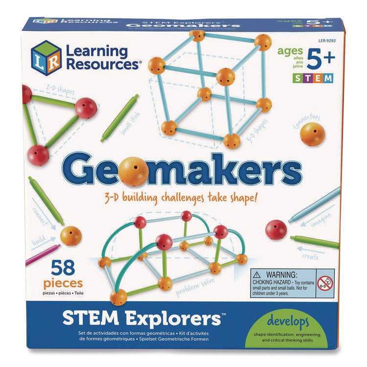 STEM Explorers Geomakers, Grades K to 2, 58 Pieces