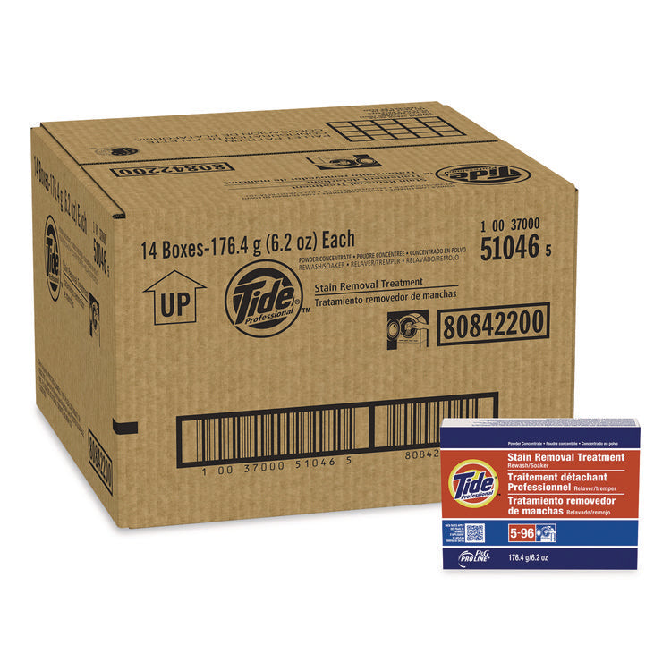 Stain Removal Treatment Powder, 6.2 oz Box, 14/Carton