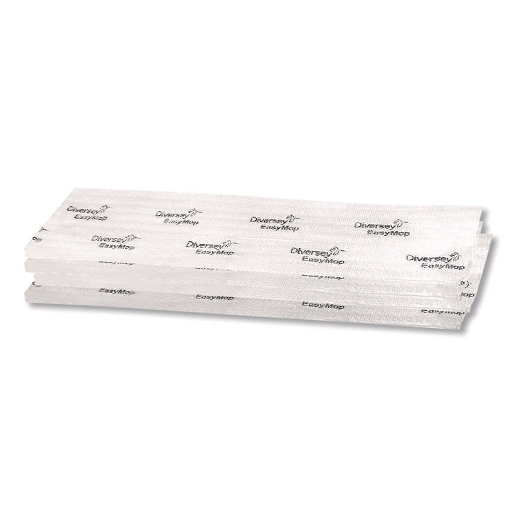 EasyMop Microfiber Dust Mop Pads, 16 x 5.3, White, 50/Pack