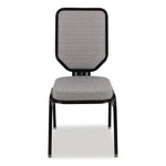 Flex-Back Banquet Chair, Supports Up to 500 lbs, 18.6" Seat Height, Morticia Lithium Seat/Back, Black Base, 2/Pack