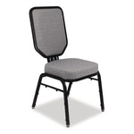 Flex-Back Banquet Chair, Supports Up to 500 lbs, 18.6" Seat Height, Morticia Lithium Seat/Back, Black Base, 2/Pack