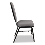 Flex-Back Banquet Chair, Supports Up to 500 lbs, 18.6" Seat Height, Morticia Lithium Seat/Back, Black Base, 2/Pack