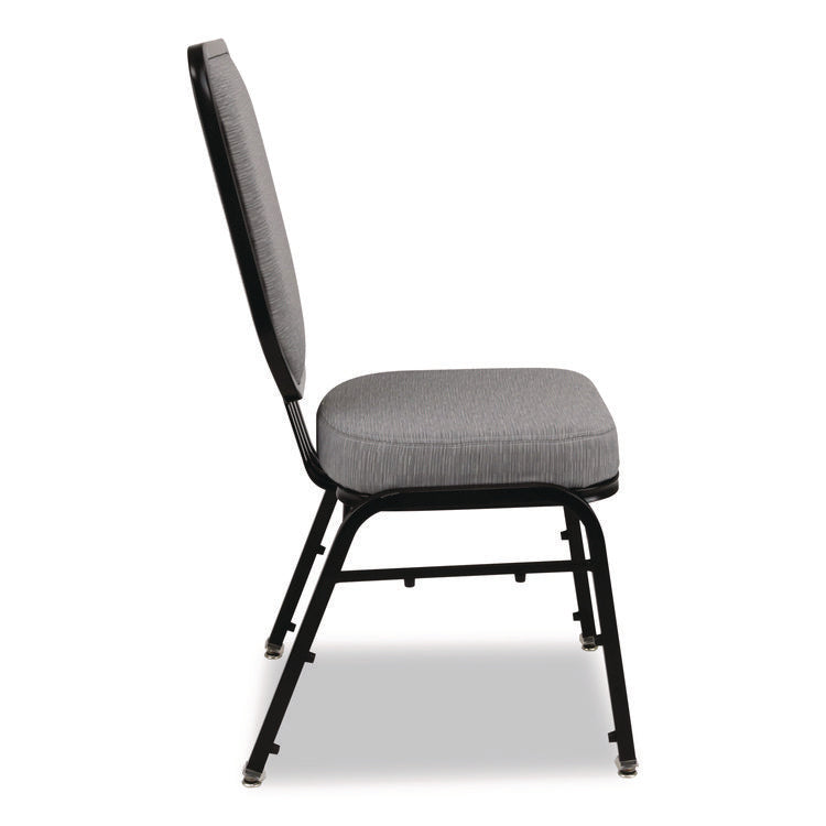Flex-Back Banquet Chair, Supports Up to 500 lbs, 18.6" Seat Height, Morticia Lithium Seat/Back, Black Base, 2/Pack