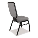 Flex-Back Banquet Chair, Supports Up to 500 lbs, 18.6" Seat Height, Morticia Lithium Seat/Back, Black Base, 2/Pack