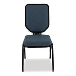 Flex-Back Banquet Chair, Supports Up to 500 lbs, 18.6" Seat Height, Morticia Blue Lagoon Seat/Back, Black Base, 2/Pack
