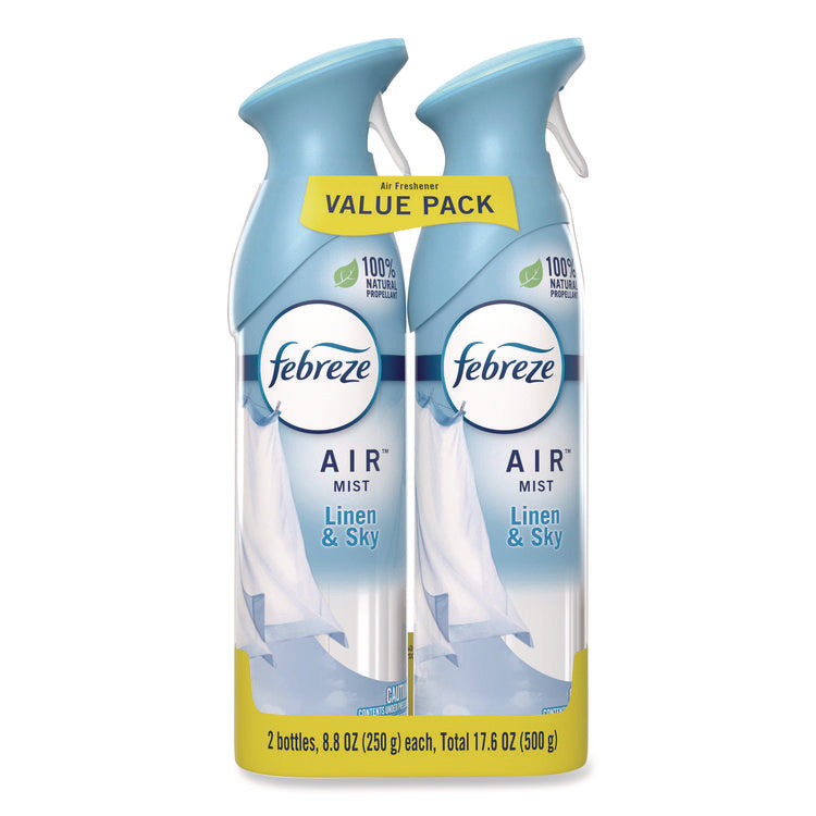 AIR, Linen and Sky, 8.8 oz Aerosol Spray, 2/Pack, 3 Packs/Carton