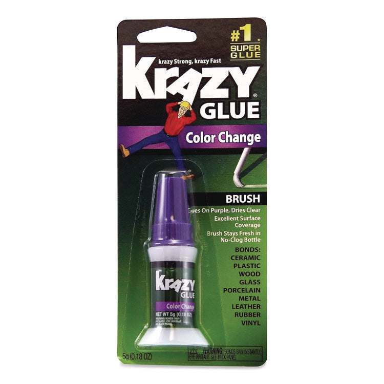 Color Change Brush On Glue, 0.18 Oz, Dries Clear