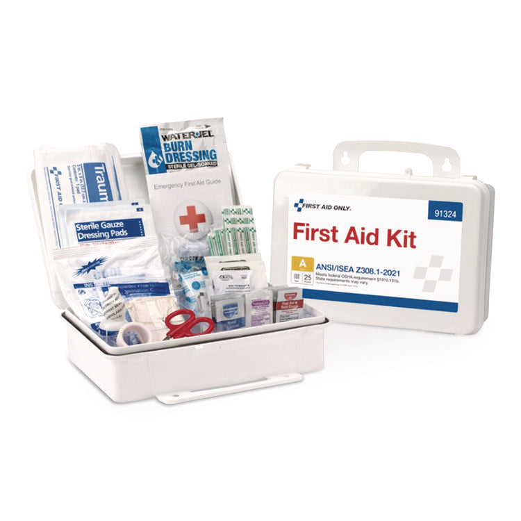 ANSI 2021 First Aid Kit for 25 People, 94 Pieces, Plastic Case