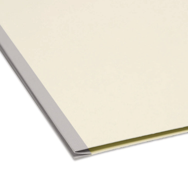 Recycled Pressboard Fastener Folders, 1" Expansion, 2 Fasteners, Letter Size, Gray-Green Exterior, 25/Box