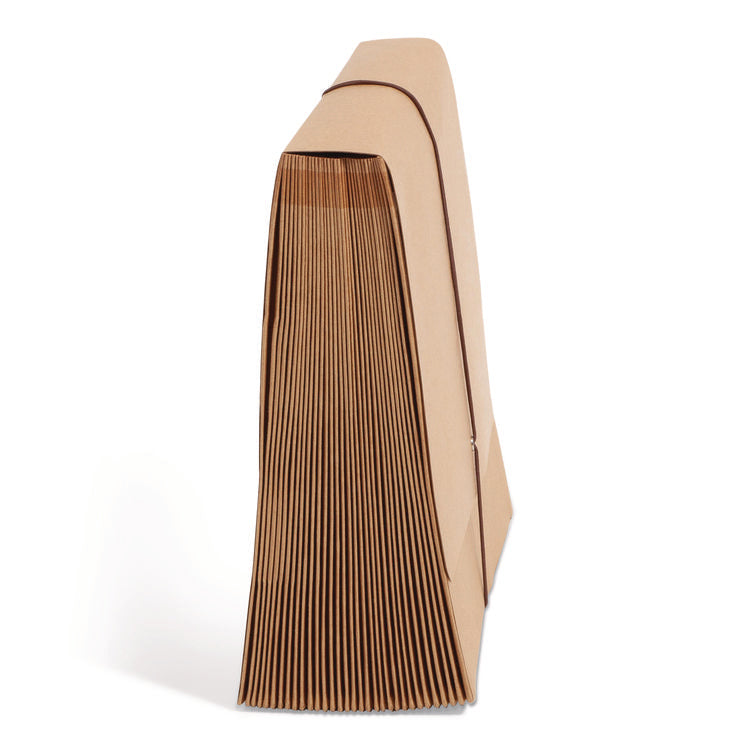 Indexed Expanding Kraft Files, 31 Sections, Elastic Cord Closure, 1/15-Cut Tabs, Letter Size, Kraft