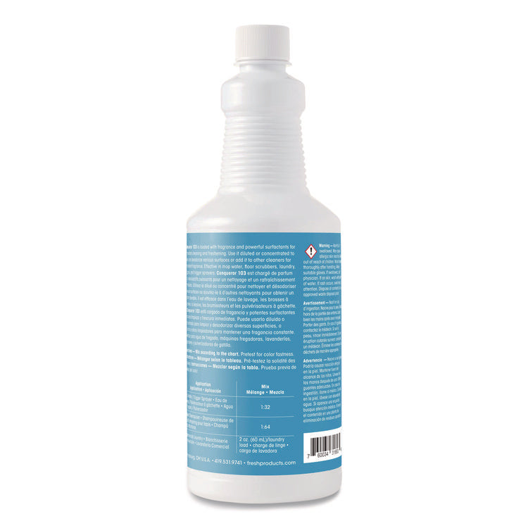 Conqueror 103 Odor Counteractant Concentrate, Tutti-Frutti, 32 Oz Bottle, 12/carton