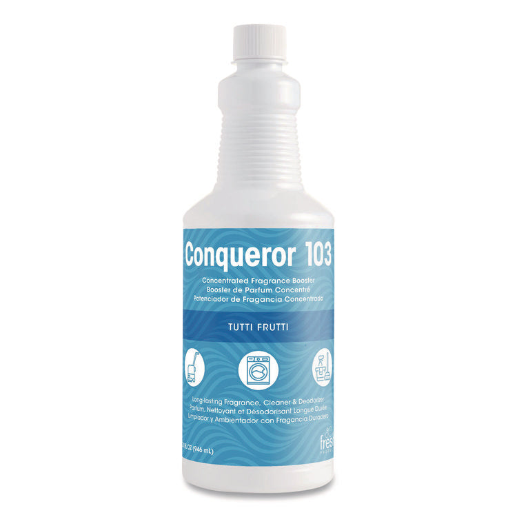 Conqueror 103 Odor Counteractant Concentrate, Tutti-Frutti, 32 Oz Bottle, 12/carton