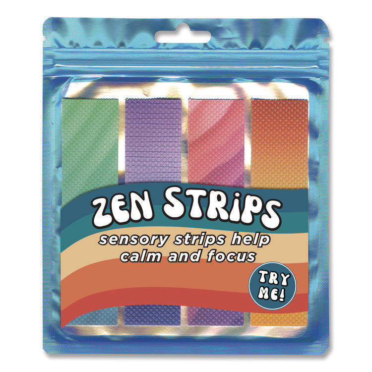 Zen Strips, Bumpy Gradient, Assorted Colors, 4/Pack