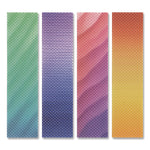 Zen Strips, Bumpy Gradient, Assorted Colors, 4/Pack