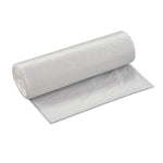 High-Density Commercial Can Liner Value Pack, 33 gal, 14 mic, 33" x 39", Clear, Interleaved Roll, 25 Bags/Roll, 10 Rolls/CT
