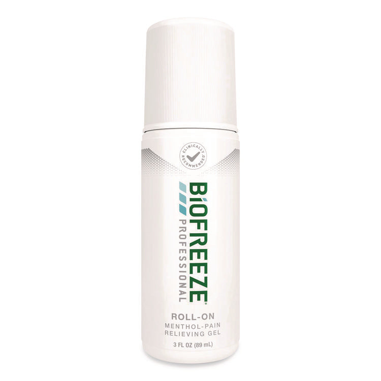 Professional Green Roll-On Topical Analgesic Pain Reliever, 3 oz Roll-On