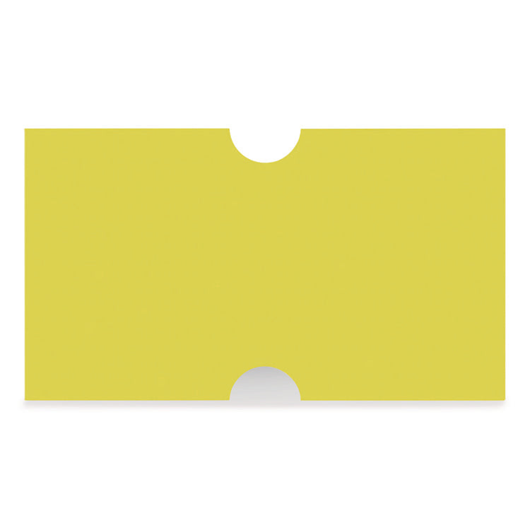 Punch-Hole Lavel, 0.83 x 0.47, Yellow, 1,000/Roll, 8 Rolls/Pack