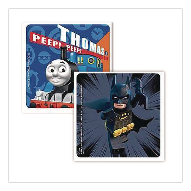 Cars, Trucks and Heroes Sticker Sampler Pack, Randomly Assorted Illustrations and Colors, 1,000/Box