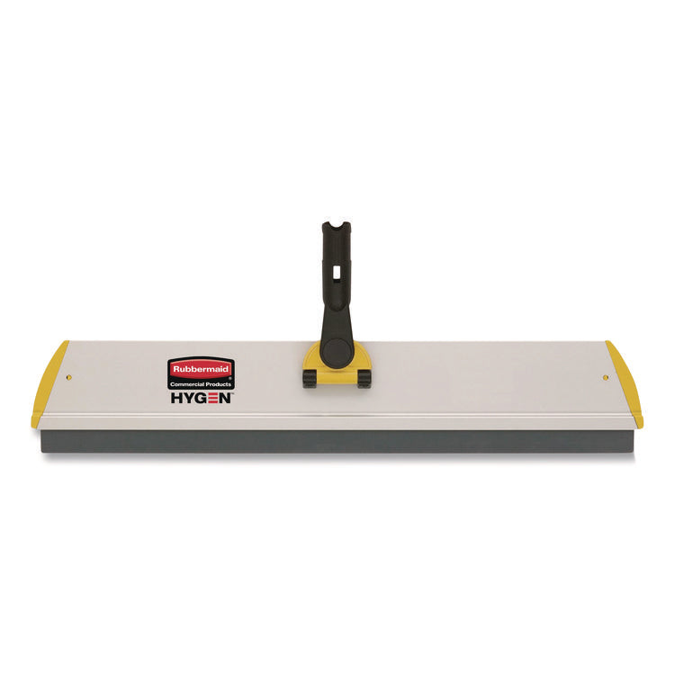 Hygen Quick Connect S-S Frame, Squeegee, 24w X 4 1/2d, Aluminum, Yellow