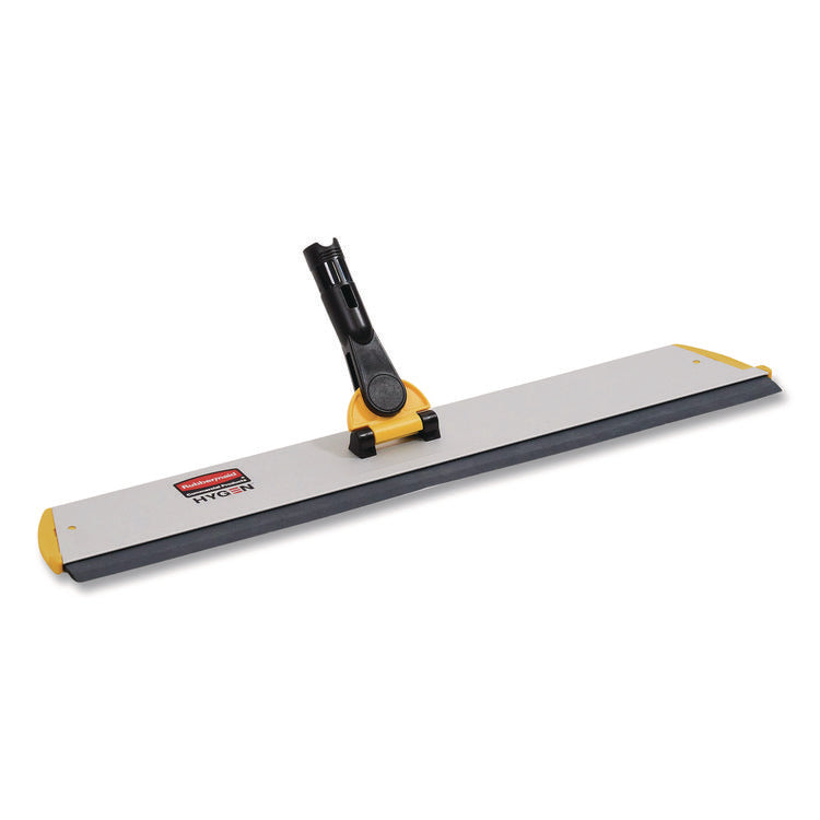 Hygen Quick Connect S-S Frame, Squeegee, 24w X 4 1/2d, Aluminum, Yellow