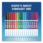 Low-Odor Dry-Erase Marker, Fine Bullet Tip, Blue, Dozen