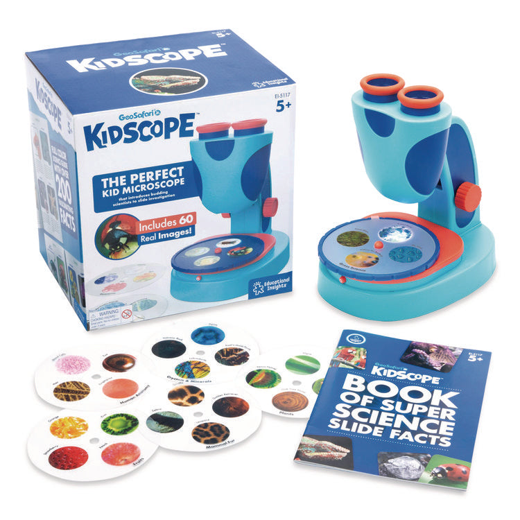GeoSafari Jr. Kidscope, Ages 5 and Up, 3x Magnification, Blue