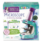 Nancy B's Science Club Microscope and Activity Journal, Ages 8 and Up, 30x to 400x Magnification, 8.7 x 9.2 x 4.3, Blue