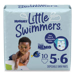 Little Swimmers, Size 5-6, Baby Weight 32 lbs and Up, Blue, 10/Pack, 8 Packs/Carton