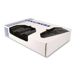 Linear Low-Density Can Liners, 60 gal, 2.5 mil, 38" x 58", Black, Flat Pack, 50/Carton