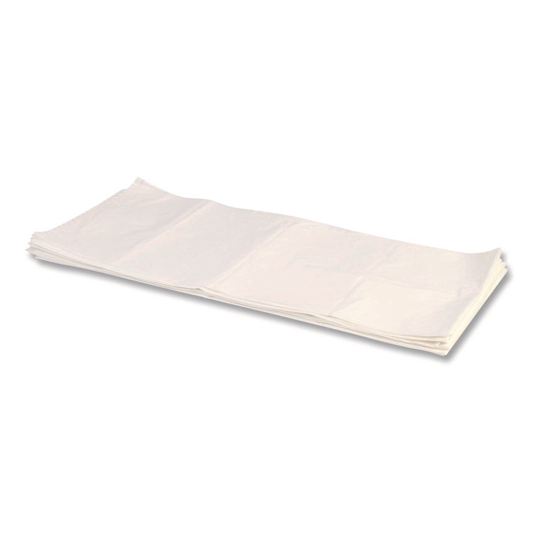 High-Density Waste Can Liners, 33 gal, 22 mic, 33" x 40", Natural, Roll, 25 Bags/Roll, 10 Rolls/Carton