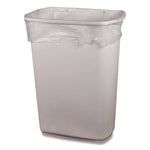 High-Density Waste Can Liners, 10 gal, 6 mic, 24" x 27", Natural, Roll, 50 Bags/Roll, 20 Rolls/Carton