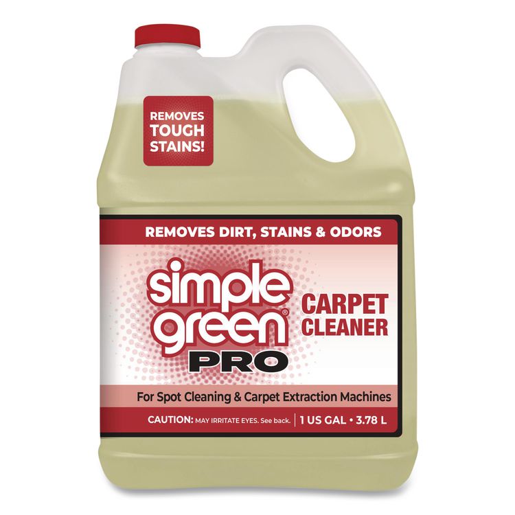 Pro Carpet Cleaner, Unscented, 1 gal Bottle, 4/Carton