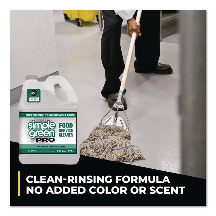 Pro Food Service Cleaner, 1 gal Bottle, 4/Carton