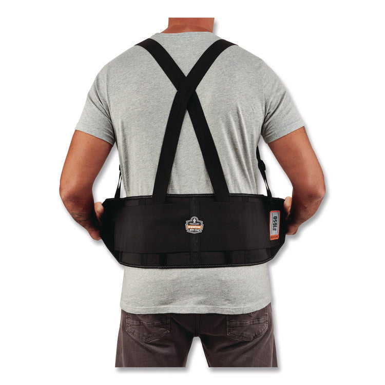ProFlex 1650 Economy Elastic Back Support Brace, X-Large, 38" to 42" Waist, Black