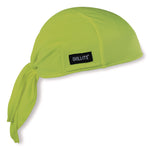 Chill-Its 6615 High-Performance Bandana Doo Rag with Terry Cloth Sweatband, One Size Fits Most, Lime