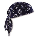 Chill-Its 6615 High-Performance Bandana Doo Rag with Terry Cloth Sweatband, One Size Fits Most, Navy Western