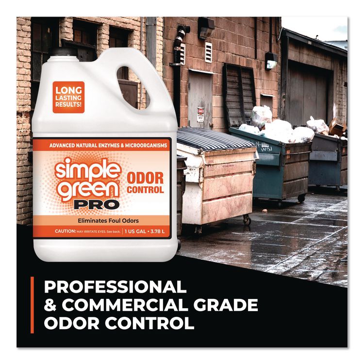 Pro Odor Control, Lemongrass Eucalyptus, 1 gal Bottle, 4/Carton