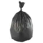 Low-Density Commercial Can Liners, 60 gal, 1.4 mil, 38" x 58", Black, Interleaved Roll, 20 Bags/Roll, 5 Rolls/Carton